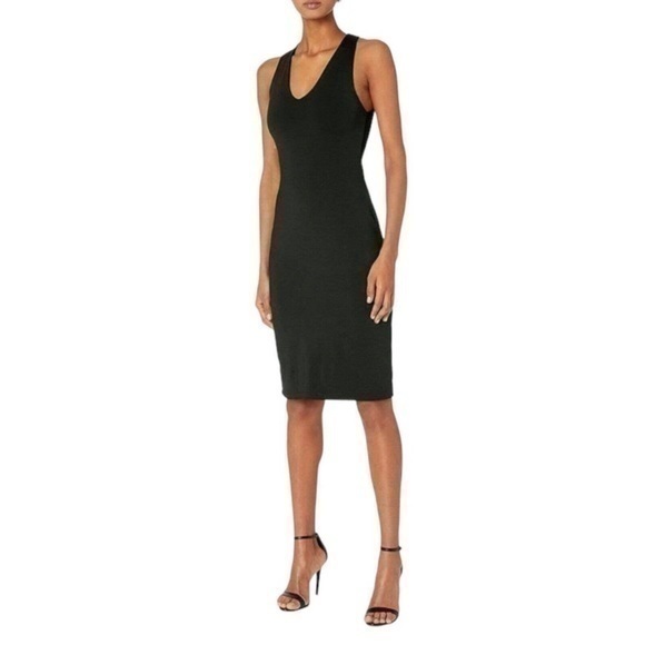 Susana Monaco Dresses & Skirts - Susana  Monaco Deep V Neck Blue Jersey Mini Dress size S